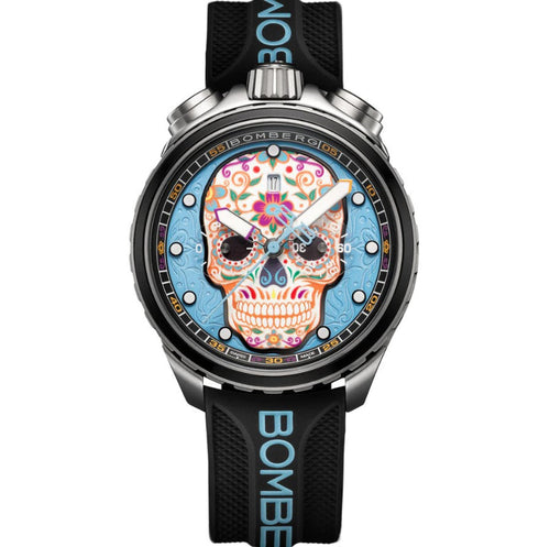 Bomberg Bolt-68 Heritage Sugar Skull Azul