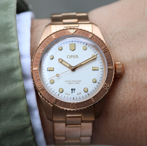 Oris Divers Sixty-Five Cotton Candy White Star