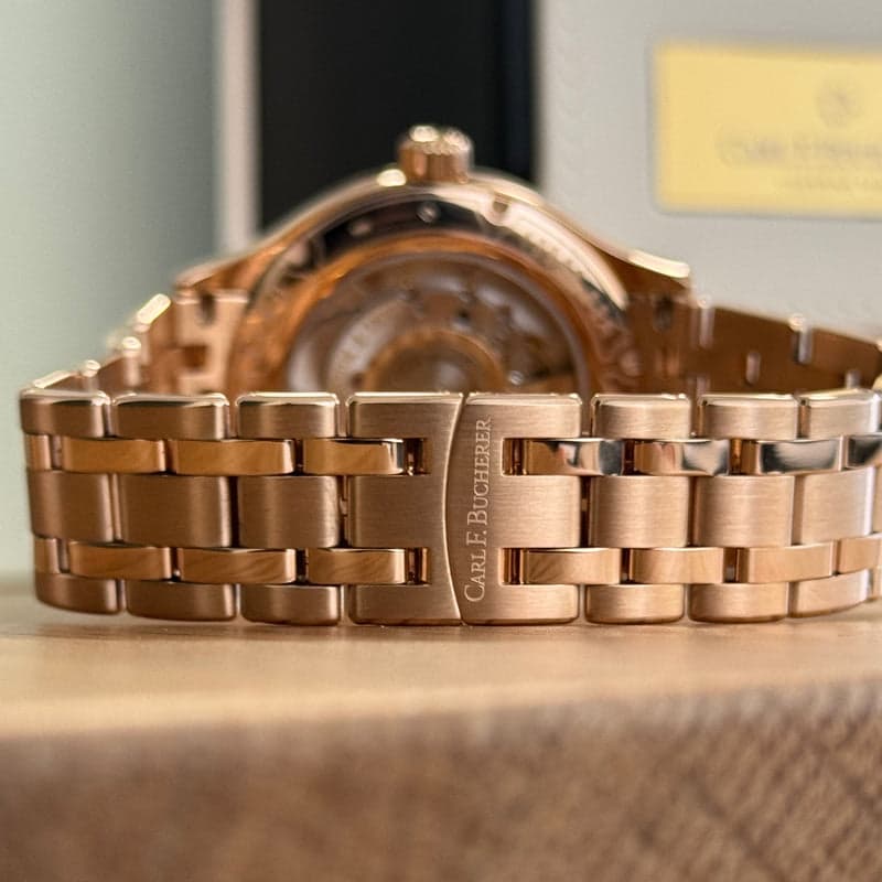 Carl F. Bucherer Manero AutoDate 18k Rose Gold Automatic Men's, фото 3