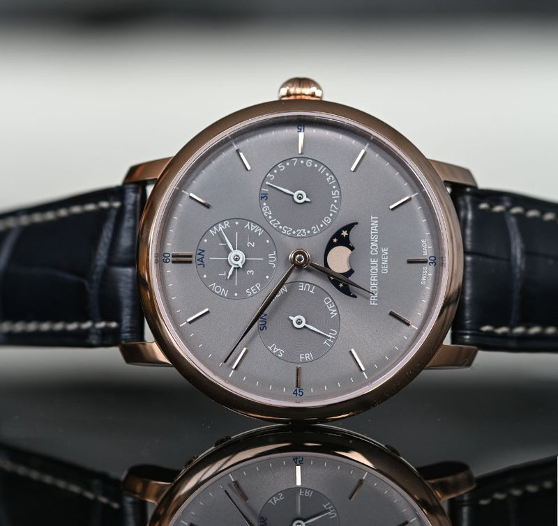 Calendario perpetuo sottile di manifattura Frédérique Constant