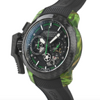 Graham Chronofighter Superlight Carbon Skeleton - Verde traslucido