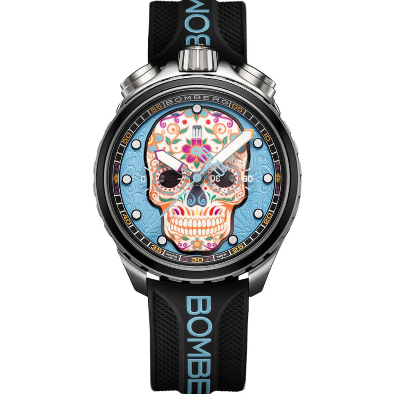 Bomberg Bolt-68 Heritage Sugar Skull Azul