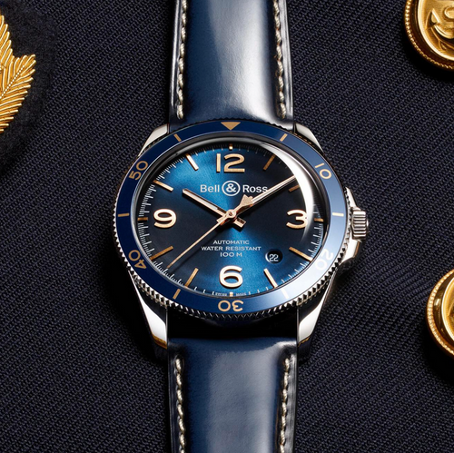 Bell & Ross BR V2 V2-92 Aeronavale ref. BRV292-BU-G-ST/SCA — Automatic watch