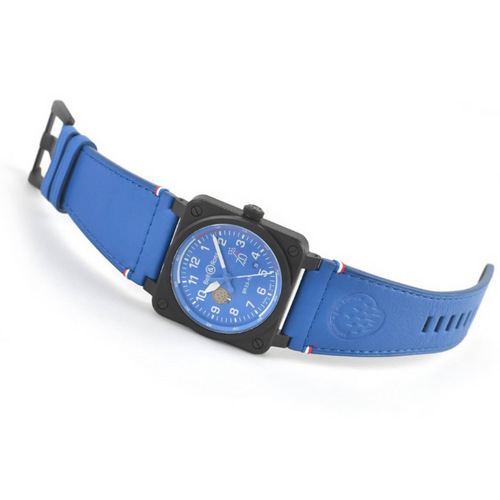 Bell & Ross BR 03-92 Ceramic Patrouille de France 70th Anniversary ref. BR03-92-PAF7-CE/SCA — Automatic watch