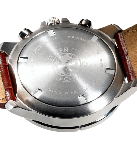 Citizen Mens BL5250 02L Titanium Eco Drive Watch with Leather Band