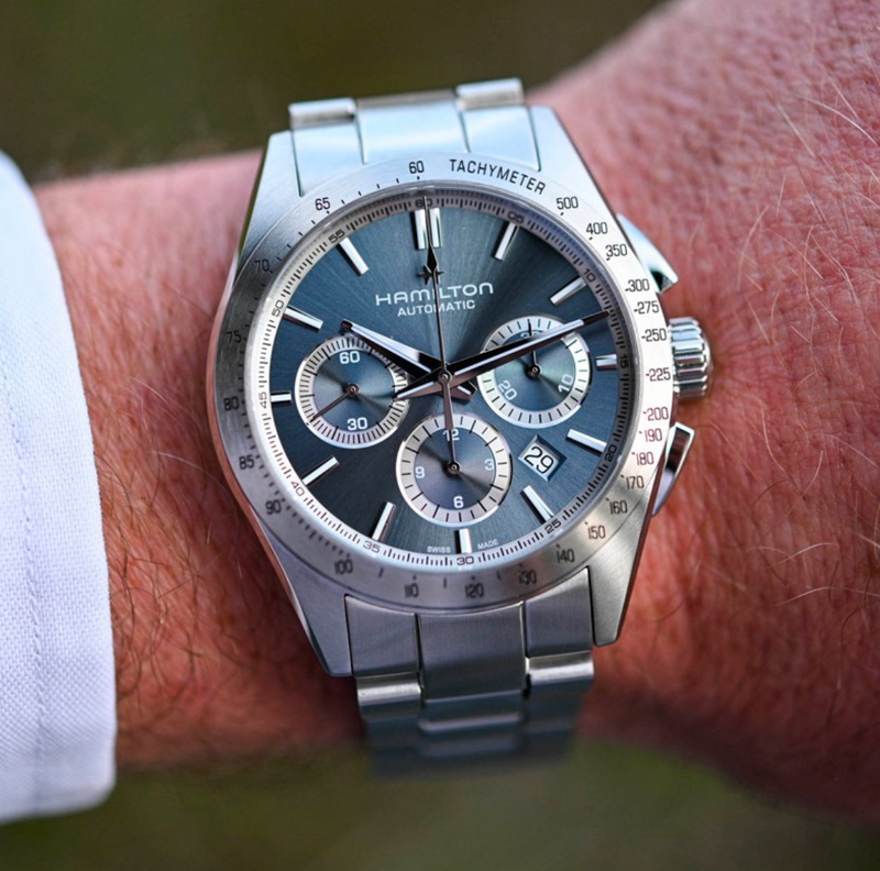 Hamilton Jazzmaster Performer Auto Chrono Dunkelblau 42mm