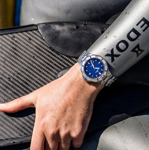 Edox Delfin Diver Date 38 Diamonds