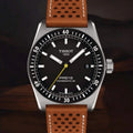 Tissot PR516 Powermatic 80 Schwarz / Hellbraun