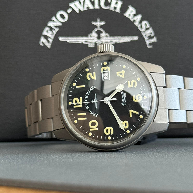 Zeno Watch Classic Titanium Pilot