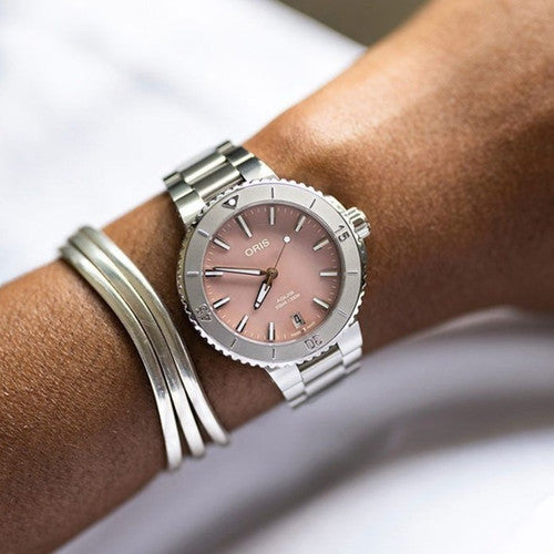 Oris Aquis Date Blush Pink 36.5mm