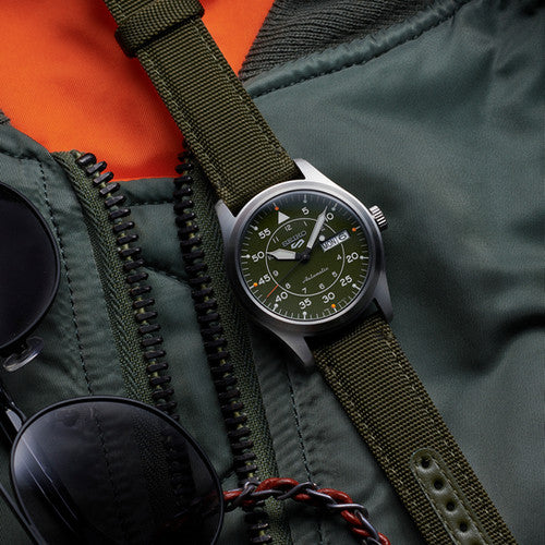 Seiko 5 Sports Automatik Day-Date Grün
