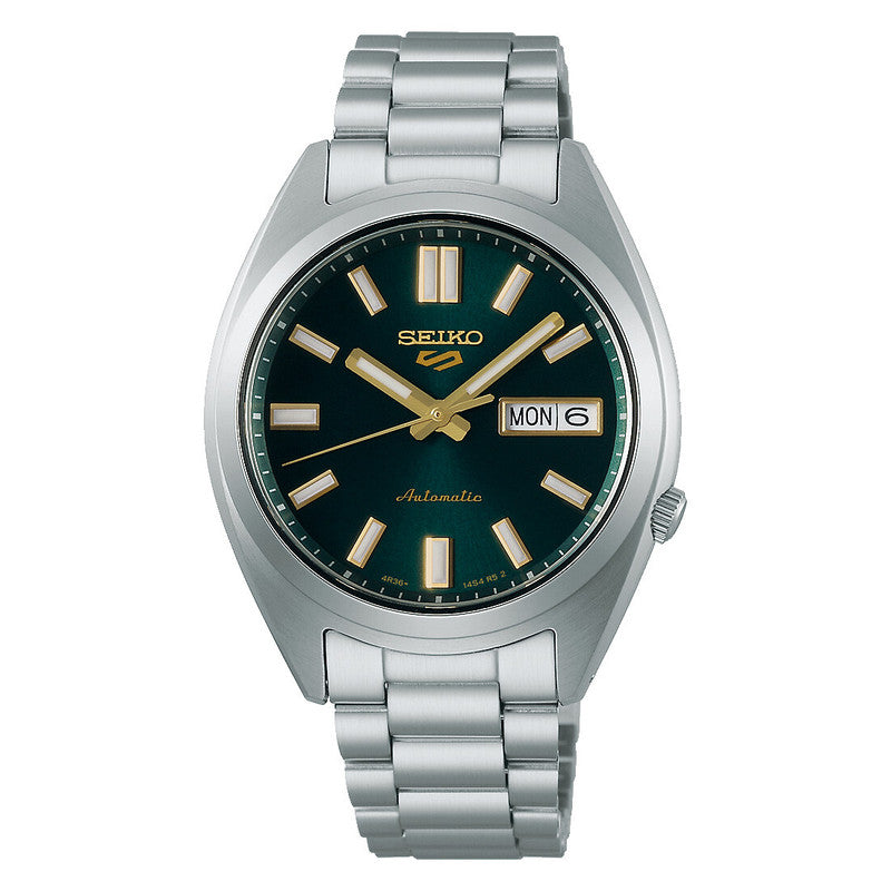 Seiko 5 Sports SNXS Automatic Green Tie