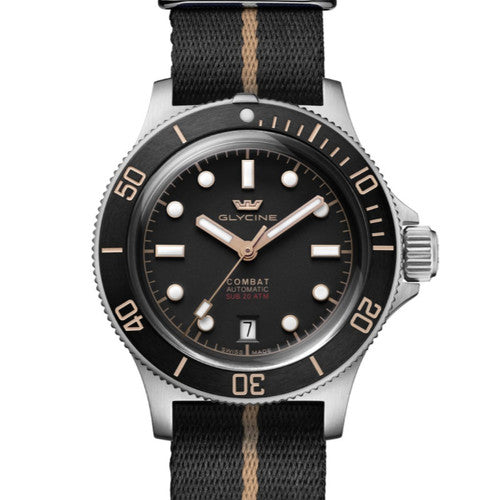 Glycine GL0522 Combat Sub 41 Ceramic — stahl Aurtomatik watch