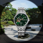 Seiko Presage Open Heart Japanese Garden Moosgrün