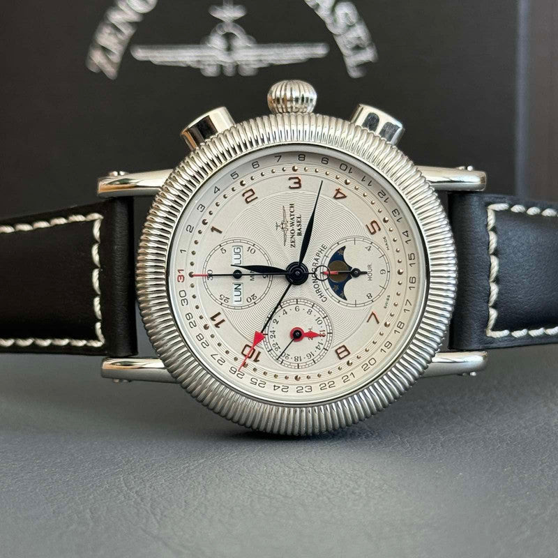 Zeno Watch Nostalgia Chronograph full calendar