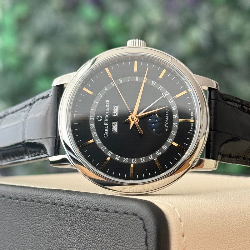 Carl F. Bucherer Adamavi Full Calendar Moonphase ref. 00.10324.08.33.01 — stahl Automatic watch