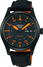Seiko 5 Sports Automatic Day-Date Black / Orange ref. SRPH33K1 — stahl Automatic watch