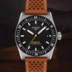 Tissot PR516 Powermatic 80 Black / Light Brown ref. T149.407.16.051.00 — stahl Automatic watch