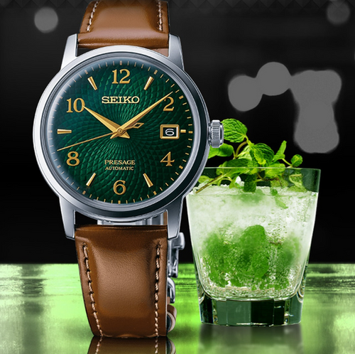 Seiko Presage Automatic Mojito Cocktail Time ref. SRPE45J1 — stahl Automatic watch