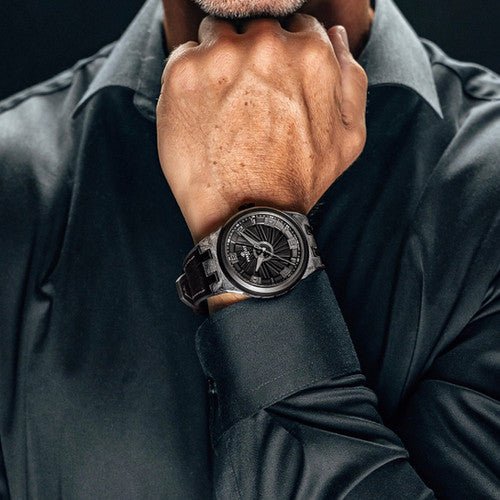 Perrelet Turbine Carbon Black Edition A4065/1 — stahl/karbon Automatic watch