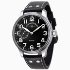 Zeno-Watch Basel Giant Winder ref. 10558-9-a1 — stahl Handauzug watch