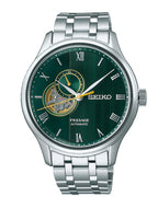 Seiko Presage Open Heart Japanese Garden Moosgrün