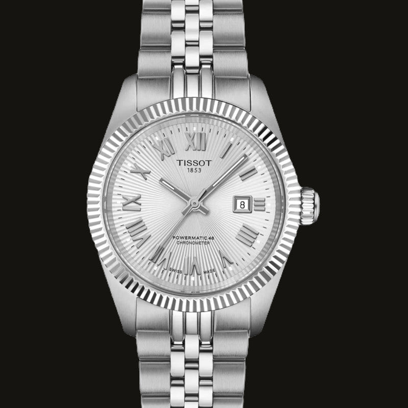 Tissot Ballade Powermatic 48 COSC 30mm Silbrig
