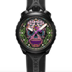 Bomberg Bolt-68 Heritage Sugar Skull Purple — stahl Quartz watch