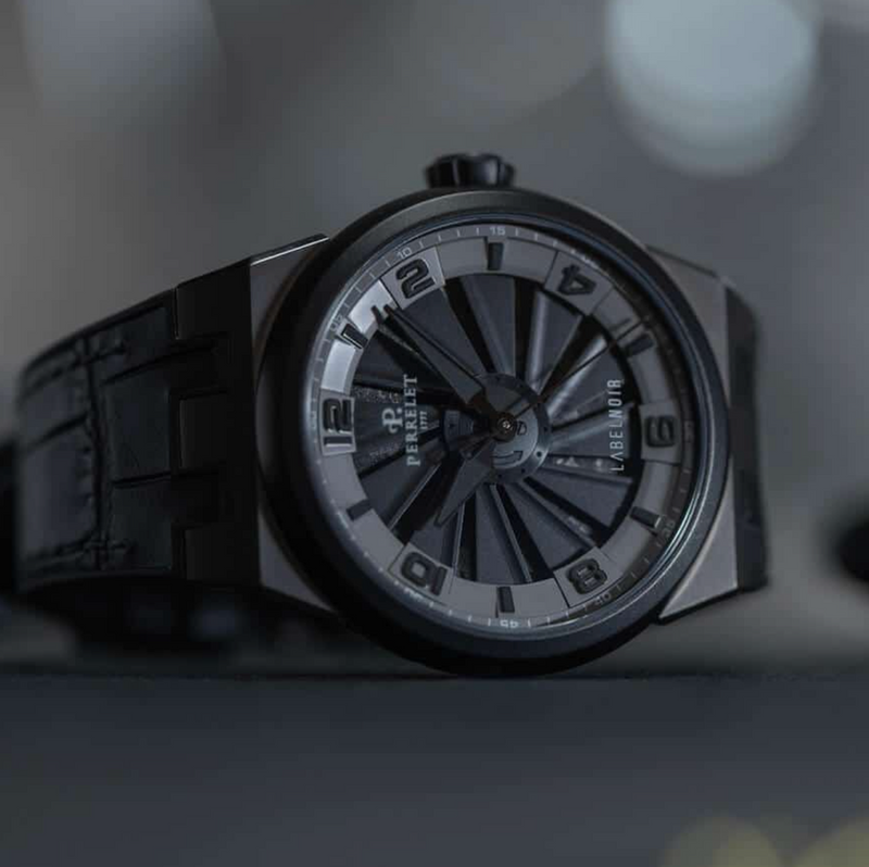 Perrelet Turbine Carbon Black Edition A4065/1 — stahl/karbon Automatic watch