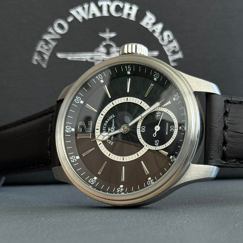 Zeno Watch Oversized Retro Pilot Winder
