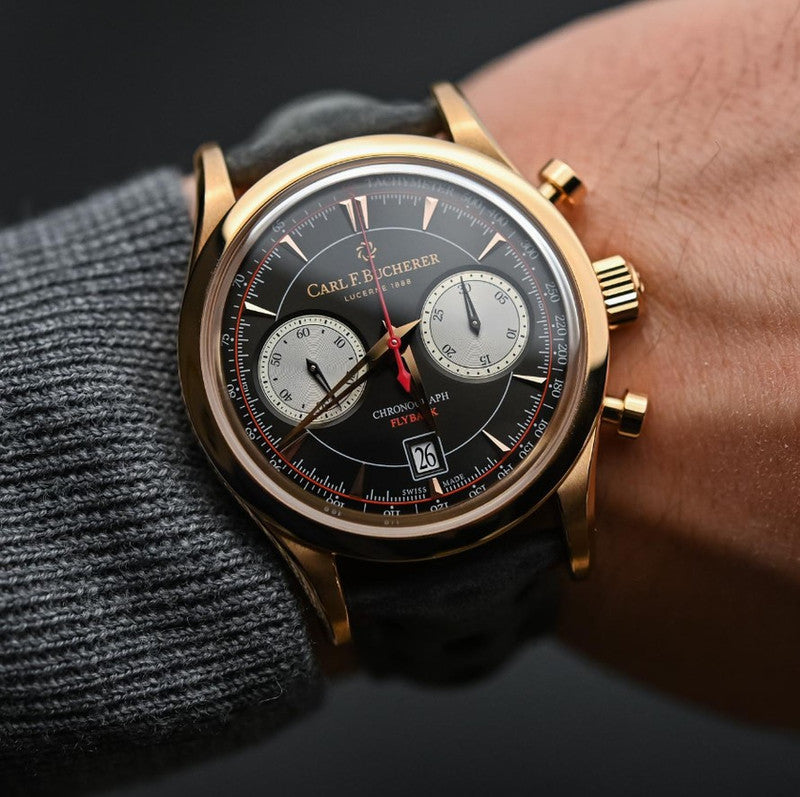Carl F. Bucherer Manero Flyback ref. 00.10919.03.33.02 — 18k rosegold Automatic watch