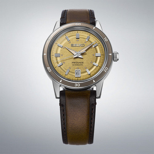 Seiko Presage Style 60's Automatik Goldgelb 39.5mm