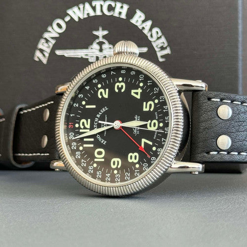 Zeno-Watch Basel Nostalgia XL Pointer Date ref. 88076Z-a1 — stahl Automatic watch
