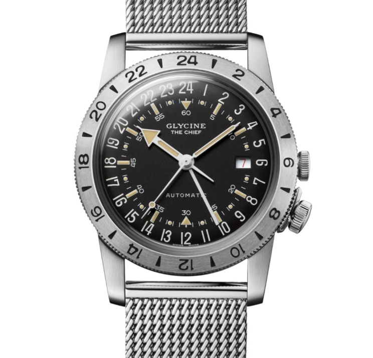 Glycine GL0464 Airman Vintage The Chief GMT 40