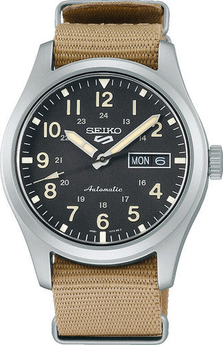 Seiko 5 Sports Automatik Day-Date Nato Beige