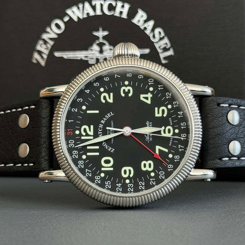 Zeno-Watch Basel Nostalgia XL Pointer Date ref. 88076Z-a1 — stahl Automatic watch