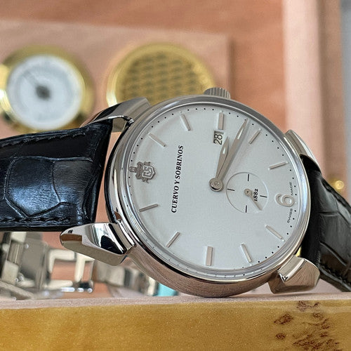 Cuervo y Sobrinos Historiador ref. 3191.1I — stahl Automatic watch