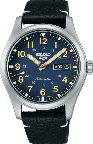 Seiko 5 Sports Automatic Day-Date Black / Blue ref. SRPG39K1 — stahl Automatic watch