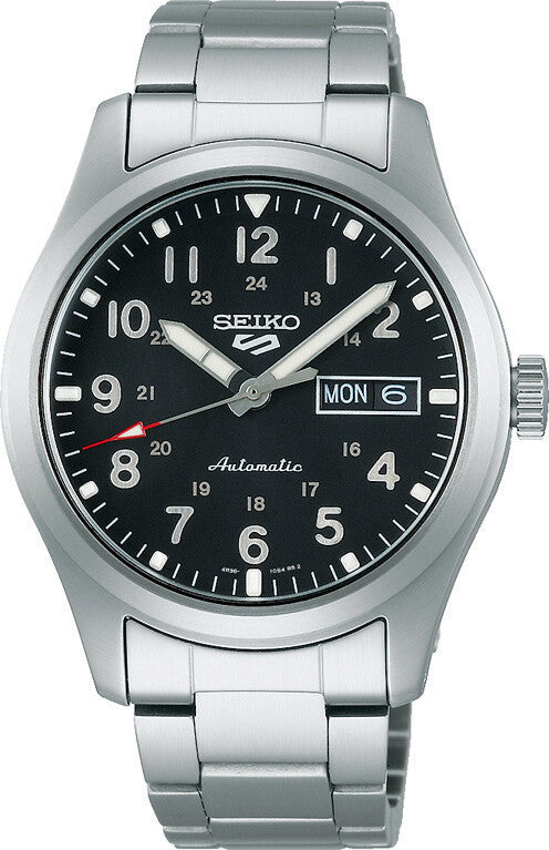 Seiko 5 Sports Automatic Day-Date Silver / Black ref. SRPG27K1 — stahl Automatic watch