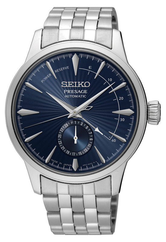 Seiko Presage Automatik Power Reserve Blue Moon Cocktail Time