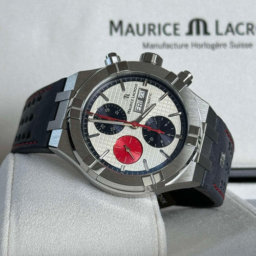Maurice Lacroix AIKON Automatic White Dial Stainless Chronograph