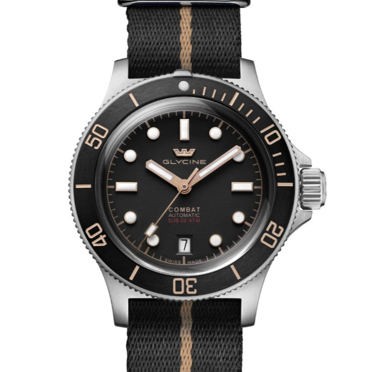 Glycine GL0522 Combat Sub 41 Ceramic — stahl Aurtomatik watch