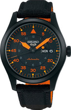 Seiko 5 Sports Automatic Day-Date Black / Orange ref. SRPH33K1 — stahl Automatic watch