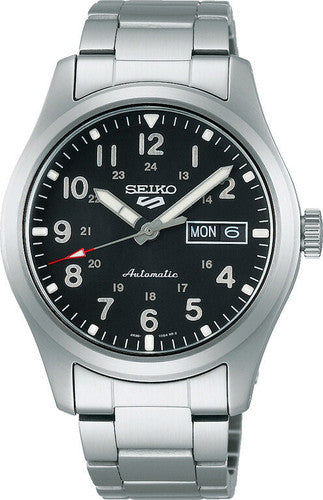 Seiko 5 Sports Automatic Day-Date Silver / Black ref. SRPG27K1 — stahl Automatic watch