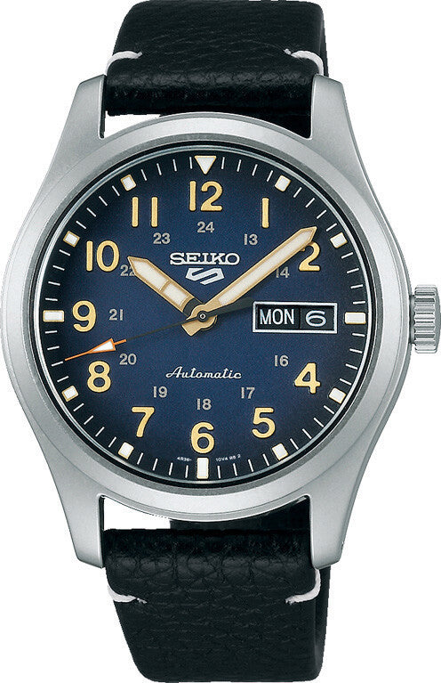 Seiko 5 Sports Automatic Day-Date Black / Blue ref. SRPG39K1 — stahl Automatic watch