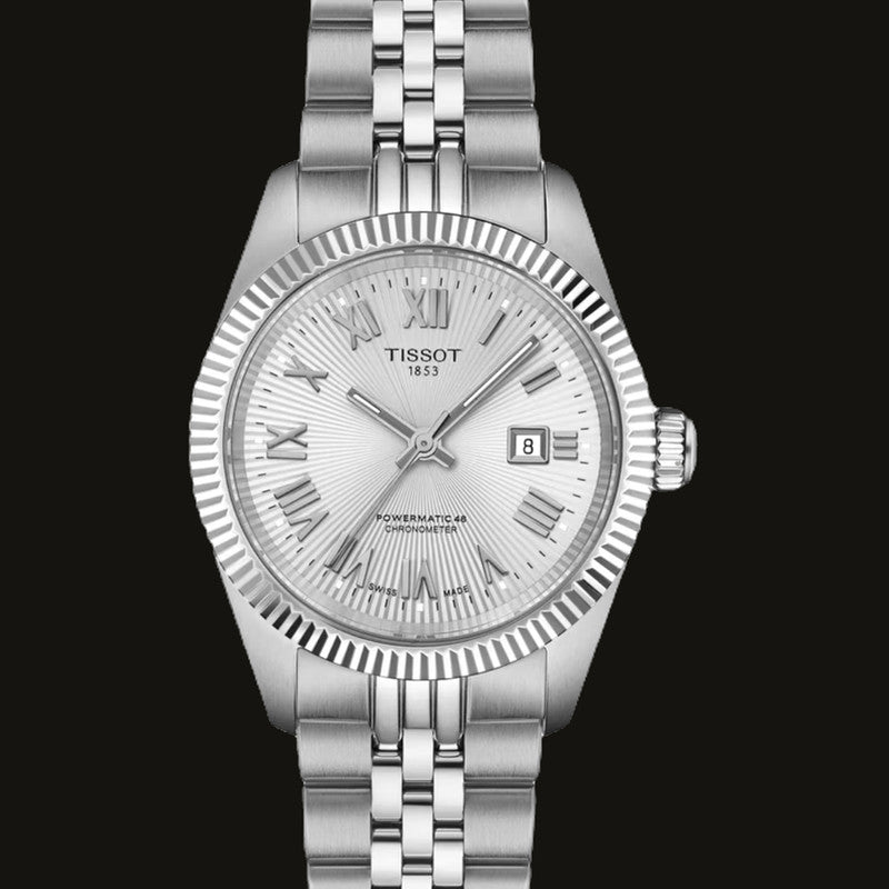 Tissot Ballade Powermatic 48 COSC 30mm Silbrig
