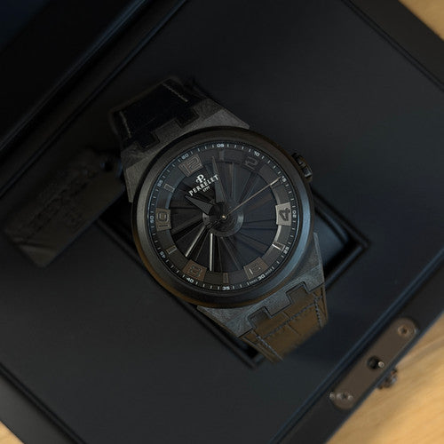Perrelet Turbine Carbon Black Edition A4065/1 — stahl/karbon Automatic watch