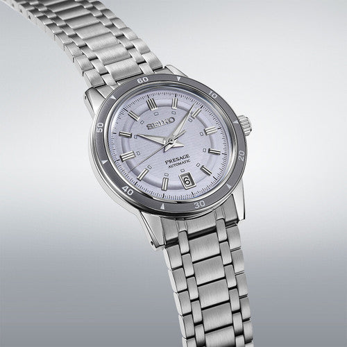 Seiko Presage Style 60's Automatik Silberviolett 39.5mm