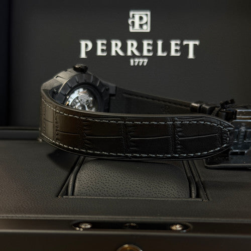 Perrelet Turbine Carbon Black Edition A4065/1 — stahl/karbon Automatic watch