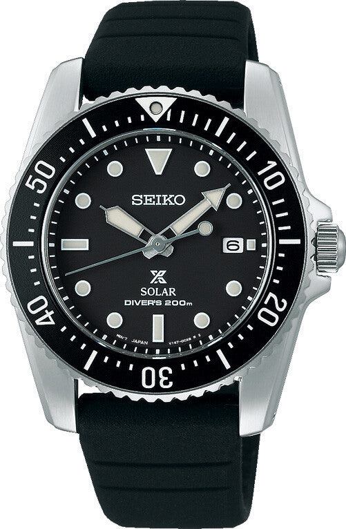 Seiko Prospex Compact Solar Diver Schwarz